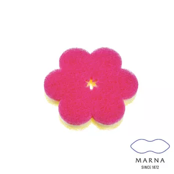 【MARNA】花型廚房海綿(桃紅)