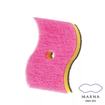 【MARNA】廚房用菜瓜布(桃紅)
