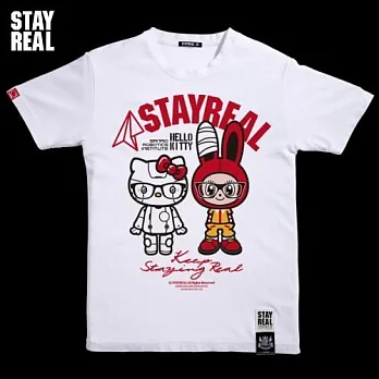 STAYREAL X Hello Kitty Good Friends 好友凱蒂 - 黑標潮流版 / 黑色、紅色、白色S白色