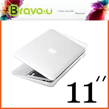 Bravo-u APPLE MacBook Air 11吋 水晶光透保護硬殼