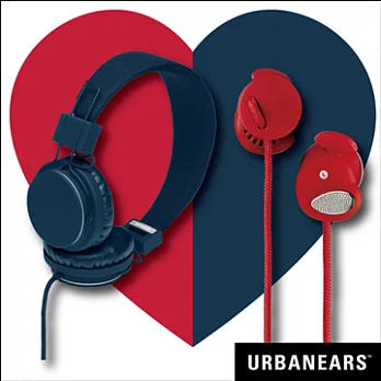 Urbanears 瑞典設計 情人節限量買一送一組合 Plattan + Medis 耳機湛藍色+蕃茄紅