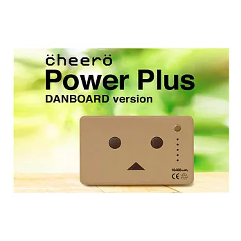 日本cheero mini 紙箱人 - 阿愣 10400mAh 雙輸出 行動電源卡奇色