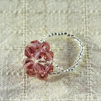 浪漫紫心串珠戒指‧Alice遇見愛麗絲