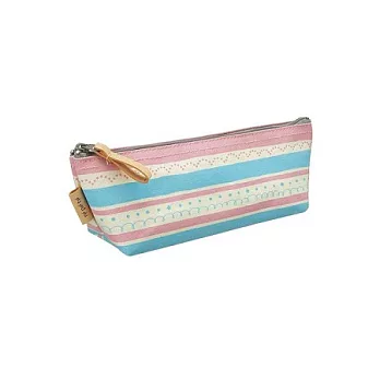 KOKUYO repete帆布筆袋(限量版)藍粉