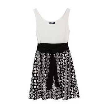 【CACO】CACO SURF.美式休閒. 民族風綁帶背心洋裝(女)S白