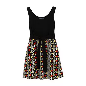 【CACO】CACO SURF.美式休閒. 民族風綁帶背心洋裝(女)S黑