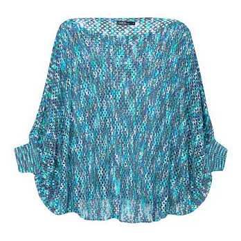 【CACO】CACO SURF.美式休閒. 繽紛方格裸空上衣(女)FREE藍色