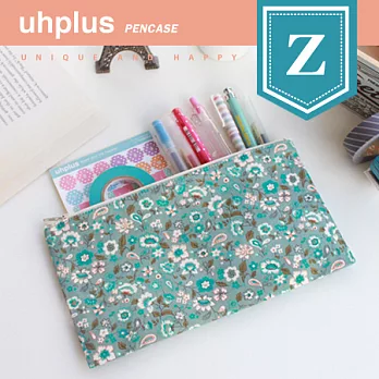 uhplus zakka筆袋- 輕綠花霧