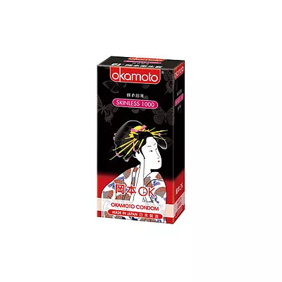 Okamoto岡本-蝶 SKINLESS 1000 薄型保險套(10入裝)