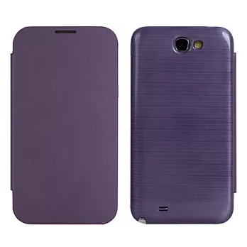 【BIEN】SAMSUNG Note II 多彩髮絲紋 Smart Cover (紫)