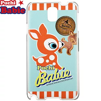 Puchi Babie Note 3保護殼-條紋系列粉綠