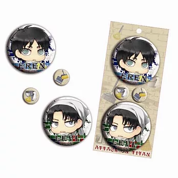 進擊的巨人-胸章組C款(里+艾)