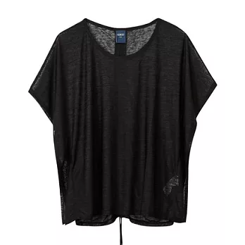 【CACO】CACO SURF.美式休閒. 背抽繩寬版上衣(女)FREE黑