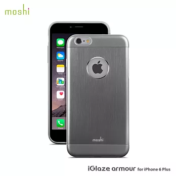 moshi iGlaze armour for iPhone 6 Plus 超薄鋁製保護背殼鈦灰