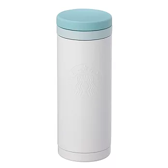 [星巴克]藍蓋品牌直身不鏽鋼杯