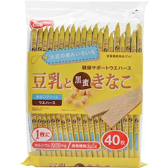 日本【濱田】40枚威化餅-豆乳&黑蜜黃豆粉