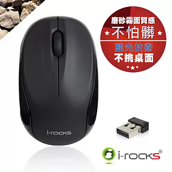 i-Rocks Z600 2.4GHz藍光無線滑鼠暗夜黑