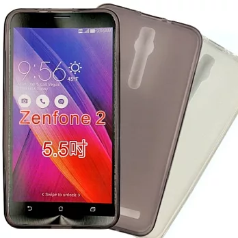 【KooPin力宏】ASUS ZenFone 2 (5.5吋) 專用清水套◆買一送一不挑色◆買一送一不挑色