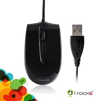 i-Rocks S320 藍光有線滑鼠深邃黑
