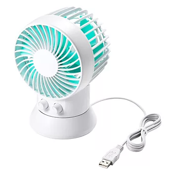 日本SANWA 三和USB渦流循環扇Double Fan(USB-TOY88WG綠色)綠色