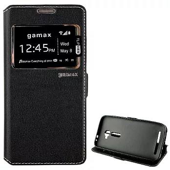視窗款側掀皮套 ASUS ZenFone2 5吋 (ZE500CL)黑色