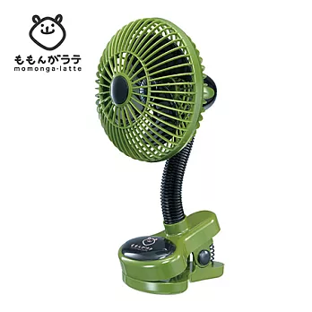 【日本Momonga.Latte】夾式電風扇森綠