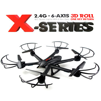 MJX X600 六軸空拍機飛行器FPV2.4G圖傳遙控飛機 黑色 (含C4005FPV攝影鏡頭)