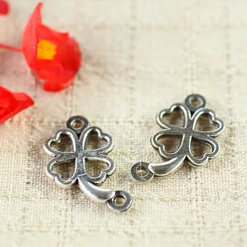 苗銀配件輕靈之森手工療癒系幸運草*6