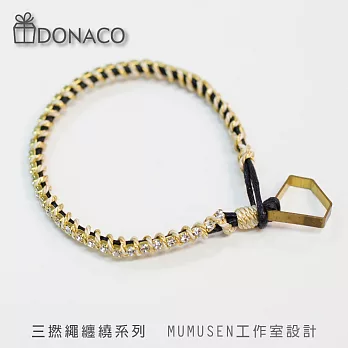 手作飾品材料包《日本京都 三撚繩》DONACO 多納客-纏繞系列手鍊晶鑽款