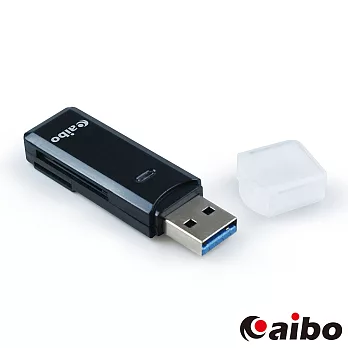 aibo Y034 閃電 SD/Micro SD USB 3.0高速讀卡機黑色