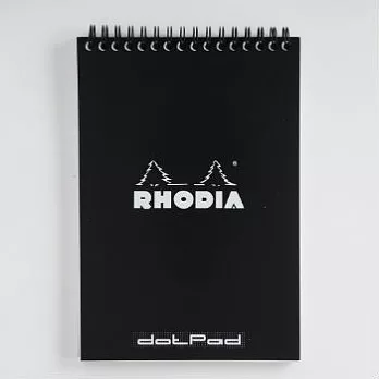 【Rhodia】Classic_A5上翻線圈筆記本(點陣/白內頁)(黑)