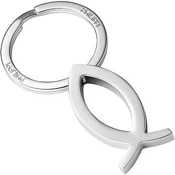 《PHILIPPI》Fish線條魚鑰匙圈(霧)