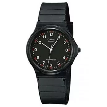 卡西歐 / MQ-24-1B / 復古新味‧簡潔復刻數字指針腕錶_黑面