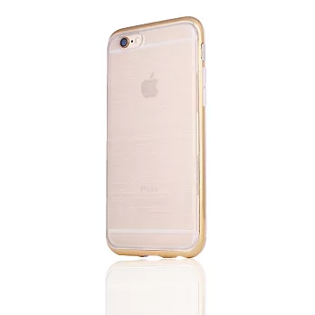 motomo iPhone6/6s 4.7吋 INO Line Infinity 質感流線保護殼 牛奶白/鉻金框