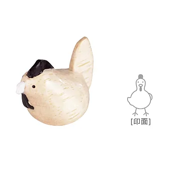 日本T-Lab純色實木十二生肖小印章 - 雞