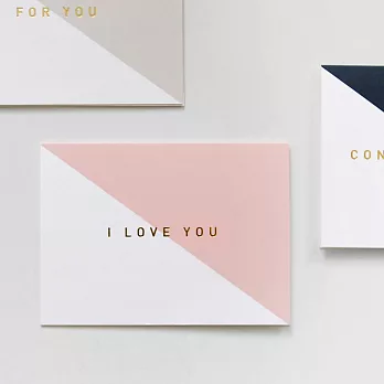 Dailylike 經典時刻摺疊小卡片-13粉彩-愛你