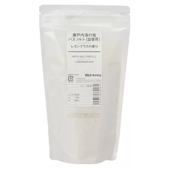 [MUJI無印良品]日產瀨戶內海浴鹽補充包/檸檬香茅380g