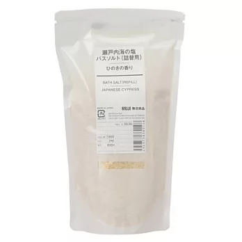 [MUJI無印良品]日產瀨戶內海浴鹽補充包/檜木380g