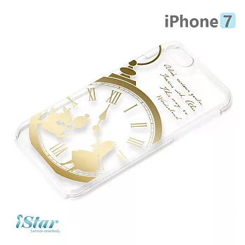 【日本 PGA-iJacket】iPhone7 PC金箔透明系列 - 愛麗絲愛麗絲