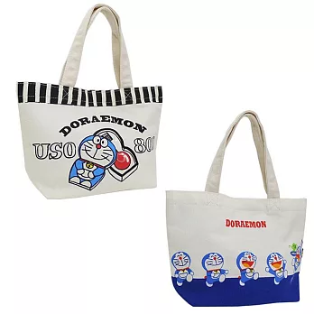 【日本進口正版】哆啦a夢 DORAEMON 帆布 手提袋/便當袋 小叮噹 -USO800款