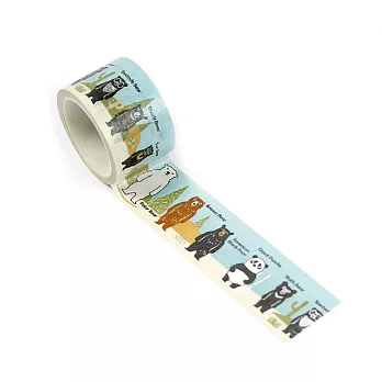 知音文創/來趣找黑熊紙膠帶/世界八大熊