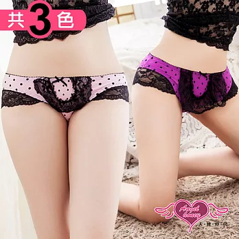 天使霓裳 浪漫萌點 性感蕾絲日系內褲(共三色)FREE粉紫