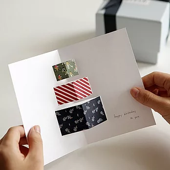 Dailylike 單捲紙膠帶 - 74 斜線紅