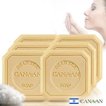 以色列CANAAN死海鹽礦物菁華洗面皂100g超值六入