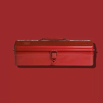 【Trusco】山型單層工具箱-鉻紅
