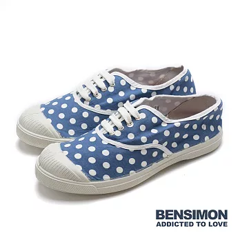 BENSIMON 法國國民鞋 季節限定 (女) - 點點綁帶款 Blue 532EU40Blue
