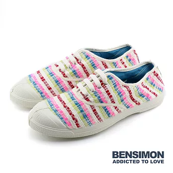 BENSIMON 法國國民鞋 季節限定 (女) - 繽紛織線綁帶款 MulticoEU40Multico