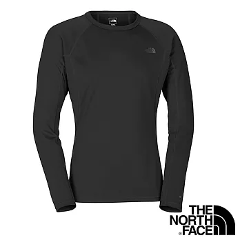 【The North Face】男 FLASHDRY 保暖圓領衫S黑