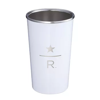[星巴克]白COFFEE R不鏽鋼杯