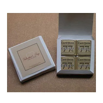 CAFE-TASSE 77%黑巧克力-8片裝